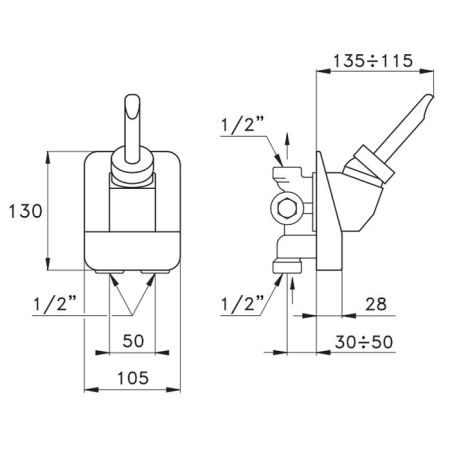 Stella Box Встраиваемый смеситель для душа 3292, цвет: хром, артикул BX 01451 CR00