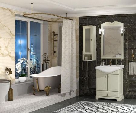 Тумба с раковиной Клио 65 Opadiris Слоновая кость