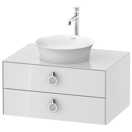 Duravit White Tulip  Тумбочка подвесная, 408x800x550 мм, 2 ящика с ручкой, цвет: белый высокоглянцевый, артикул WT499008585
