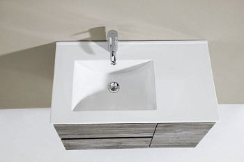 IBX, керамическая раковина левая 80 см, цвет белый