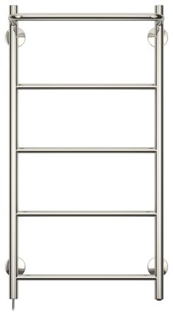 Электрический полотенцесушитель СТИЛЬЕ "Формат 30 Л" 800х400 (Полка + 4) П16 (Без покрытия), артикул 00531-8040
