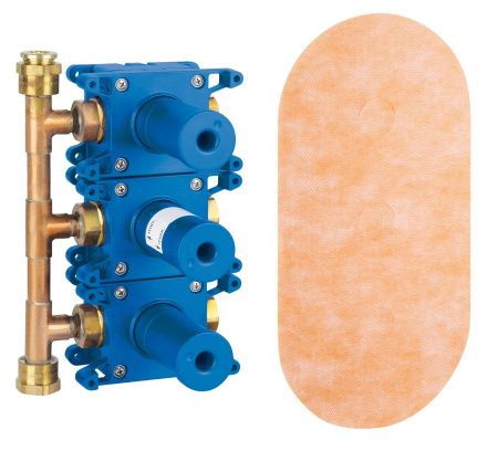 Встраиваемая часть вентиля GROHE Grohtherm F (3 выхода) (35031000) Встраиваемая часть вентиля GROHE Grohtherm F (3 выхода) (35031000)