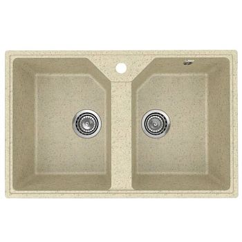 Кухонная мойка Practik PR-M-770-002 (без сифона), слоновая кость