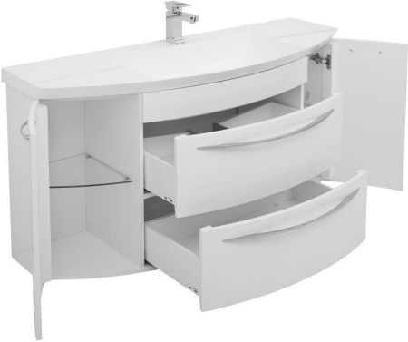 Тумба под раковину De Aqua Лонг 140 белый, артикул 00186446