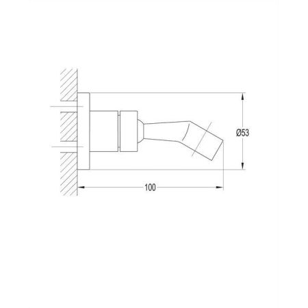 Кронштейн точечный OMNIRES 8859/OCR (хром), артикул 8859/OCR