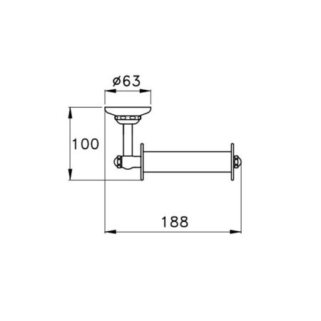 Stella Italica Держатель туалетной бумаги настенный 1033 цвет: хром, артикул IT 10015 CR00