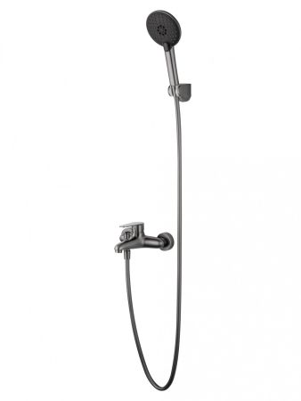 Смеситель для ванны с душем WONZON & WOGHAND ALFA, Темный графит (WW-AE3204-BGG)
