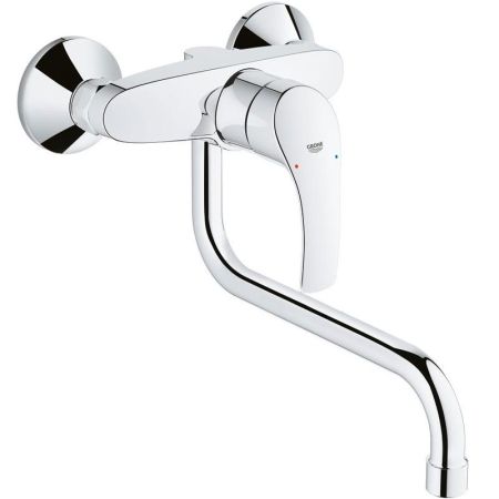 Смеситель для кухни GROHE Eurosmart new настенный, излив 240 мм, хром (32224002)