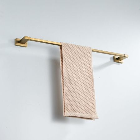 Полотенцедержатель Shevanik SG5617G, золотой сатин, артикул SG5617G