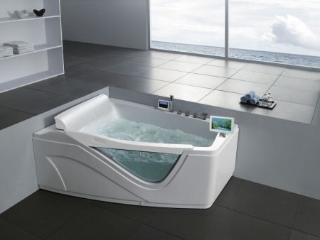 Акриловая ванна Gemy G9056 O L 170х130 L с гидромассажем, артикул G9056OL