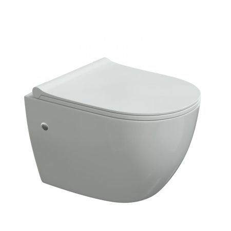 Унитаз подвесной BERGES OKUS 48 см., сиденье дюропласт Toma Slim SO, микролифт, быстросьем, артикул 082127
