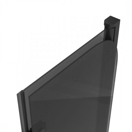 Шторка на ванну 100х140 см Maretti Valentina VA41R100140098-560, профиль черный, артикул VA41R100140098-560