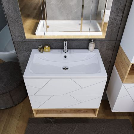 Ниша для тумбы Бриклаер КРИСТАЛЛ 80 см, дуб бунратти, артикул 4627125415906