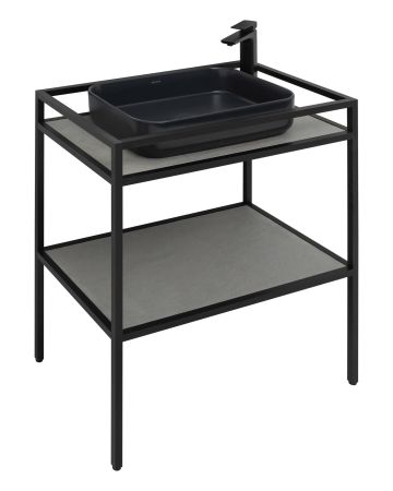 Консоль под раковину Allen Brau Liberty 75 1.33002.BB черный браш, артикул 1.33002.BB