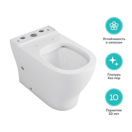 Чаша унитаза-компакта OWL Tid Cirkel-G с сиденьем DP микролифт, артикул OWLT190702