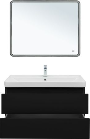 Тумба под раковину Aquanet Вега 2.0 100 черный, артикул 00337951