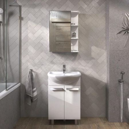 Тумба с раковиной напольная VIGO Hoska 229, 55 см, артикул 229-com