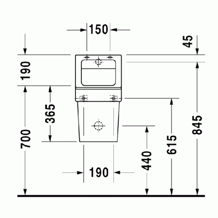 Duravit Vero Крышка для писсуара, петли: нерж. сталь