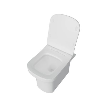 Унитаз приставной Maretti Veneto безободковый с микролифтом, VE10PRBM61-844, белый