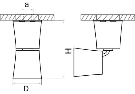 Светильник точечный накладной декоративный под заменяемые галогенные или LED лампы Rotonda Lightstar 214456, артикул 214456