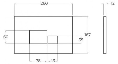 Кнопка смыва BelBagno BB070, артикул BB074NERO