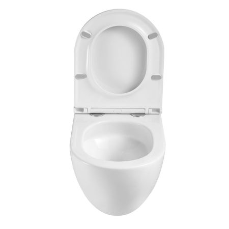 подвесные унитазы Vincea Унитаз подвесной Bien VT1-51T Tornado, цвет белый, ультратонкое soft-close сиденье,, артикул VT1-51T