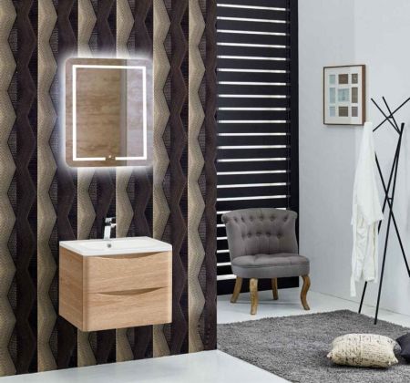 Тумба под раковину Vincea Roberta VMC-1R600WO подвесная W.Oak, артикул VMC-1R600WO