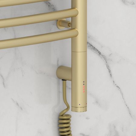 Полотенцесушитель электрический "БОГЕМА 3.0" 800х400 / МЭМ правый (Матовая шампань)