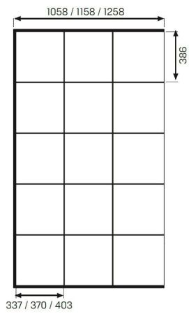 Душевое ограждение NEW TRENDY AVEXA BLACK 120x200 EXK-2025 (черный)