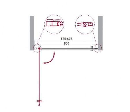 Душевая дверь BelBagno ETNA-B-1-60-C-Cr Душевая дверь BelBagno ETNA-B-1-60-C-Cr
