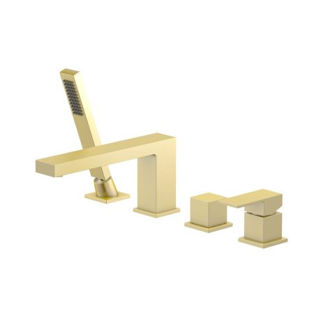 Смеситель для ванны с душем, врезной Timo Selene 2130/17Y золото матовое, артикул 2130/17Y