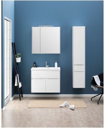 Тумба с раковиной Aquanet Латина 80 белый, артикул 00212836