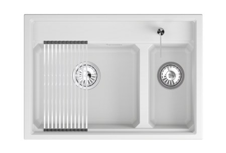 Кухонная мойка GRANULA кварц (7302i, АРКТИК), артикул 7302i, АРКТИК
