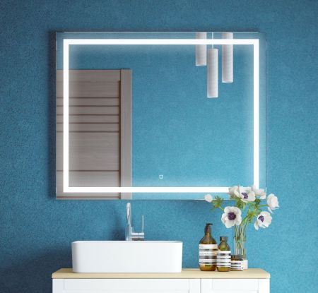 Зеркало LED "Барго 800х600", сенсор, артикул SD-00001117