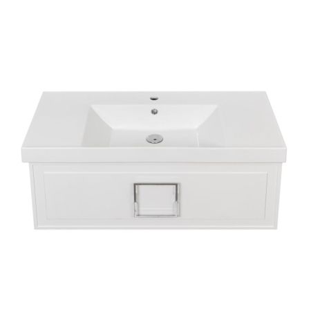 Тумба под раковину подвесная La Fenice Cubo FNC-01-CUB-B-100, белая, артикул FNC-01-CUB-B-100