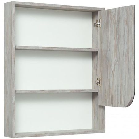 Зеркальный шкаф Runo Сити 60 4620750028749 Скандинавский Дуб Белый