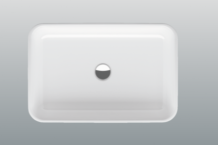 BETTEART Раковина на столешницу, 80х40хh11 cм,эмалированная,без отверстия под смеситель и перелива,с крепежом,цвет белый, артикул A182-000