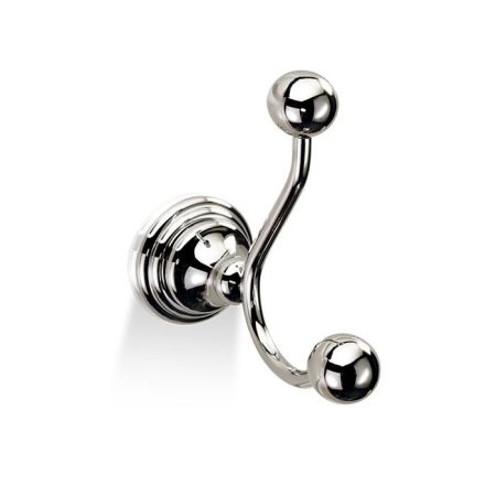 Decor Walther Classic HAK2 Крючок двойной, цвет: никель полированный, артикул 0511030