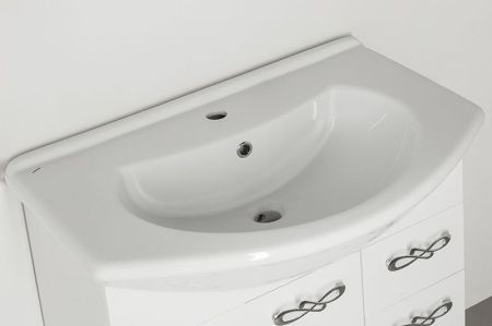 Тумба под раковину Style Line Венеция 75 Белый глянец, артикул ЛС-00000255