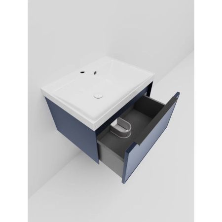 Тумба под раковину подвесная La Fenice SIMPLA FNC-01-SIM-BG-60, синяя, артикул FNC-01-SIM-BG-60
