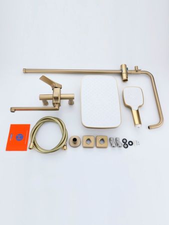 Душевая система Prohanss P62.24.03, сатин золотой, артикул P62.24.03