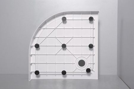 Душевой поддон из стеклокомпозита (SMC) CEZARES TRAY-SMC-R-150-W, артикул TRAY-SMC-R-90-550-150-W