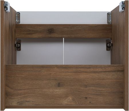 Тумба под раковину Aquanet Оптима 60 дуб рустикальный/белый сатин, артикул 00344791