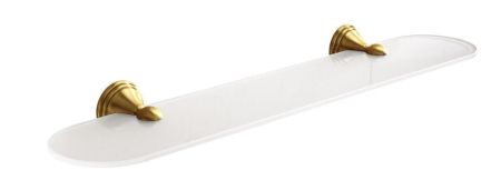 Gedy Romance, стеклянная полка, длина 60 см, цвет бронза, артикул 7519/60(44)