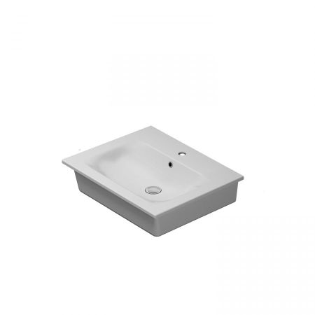 M70AWCC0602WG Spirit V2.0, Раковина мебельная, керамическая, 60 см, встроенная, цвет: белый, глянец