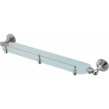 Стеклянная полка WasserKRAFT Ammer K-7044 Хром матовый