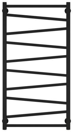 Полотенцесушитель водяной Сирокко 1000х500 (Матовый Чёрный)