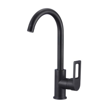 Смеситель для кухни D-Lin D155308-A, черный