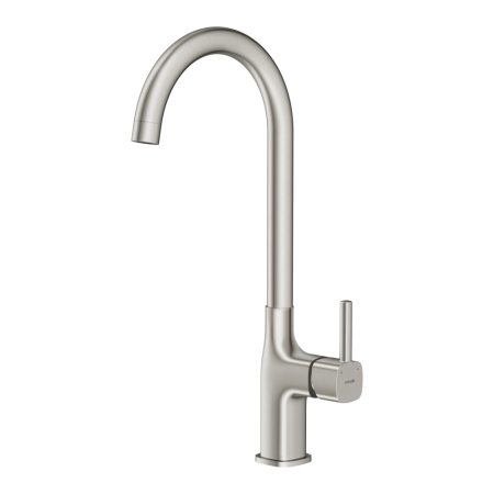 Смеситель для кухни Cersanit ELIO однорычажный сатин (68260), артикул 68260