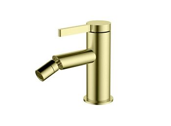 AQG Urban Flow, однорычажный смеситель для биде без донного клапана, цвет матовое золото (PVD)